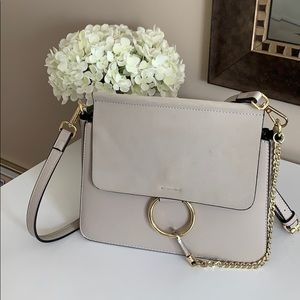 Gray crossbody bag